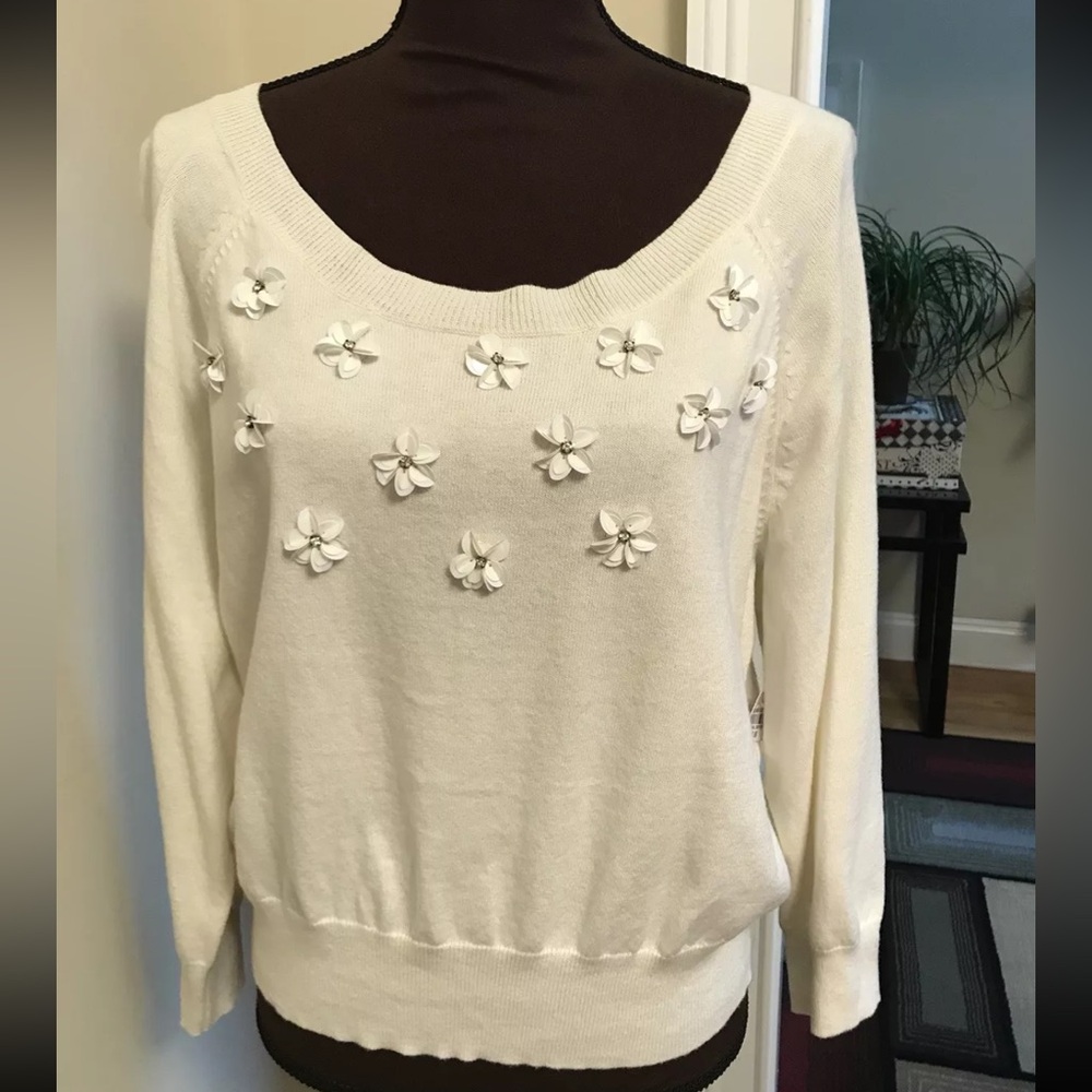 Ashley Nell Tipton for Boutique Women's/Ladies embellished sweater 1X Plus